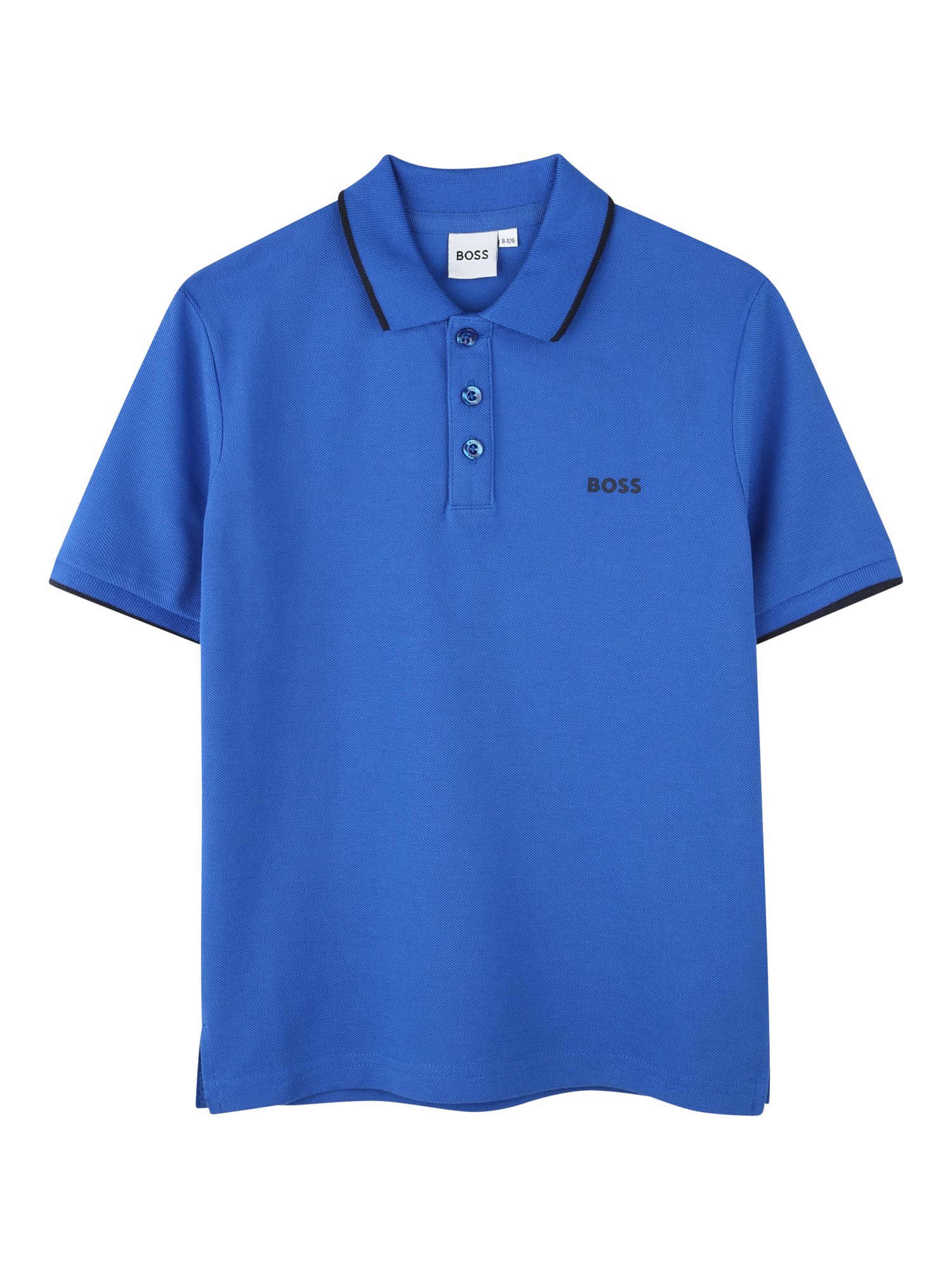 HUGO BOSS Kids Short Sleeve Polo Shirt Bright Cobalt
