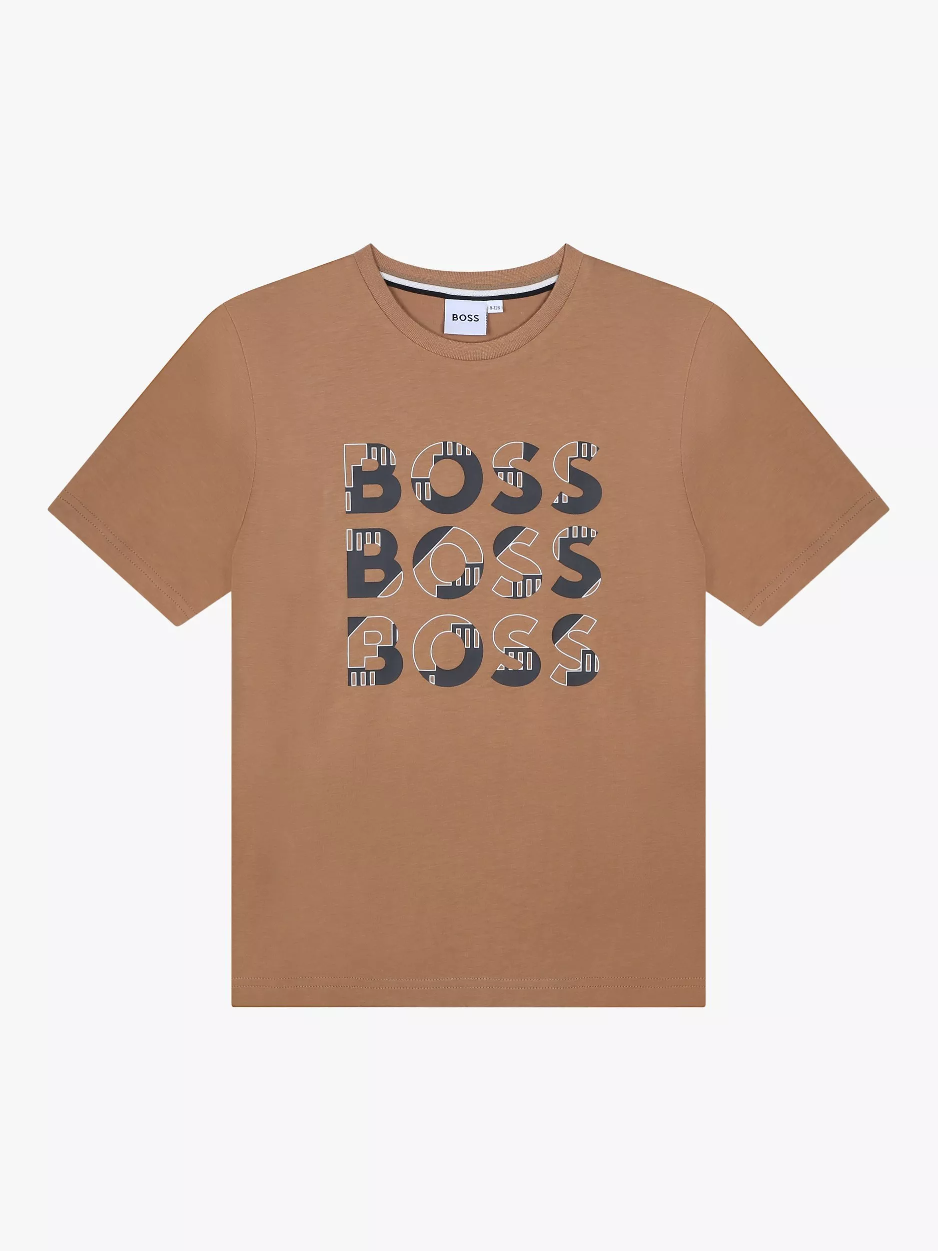 HUGO BOSS Kids' Logo T-Shirt, Cookie