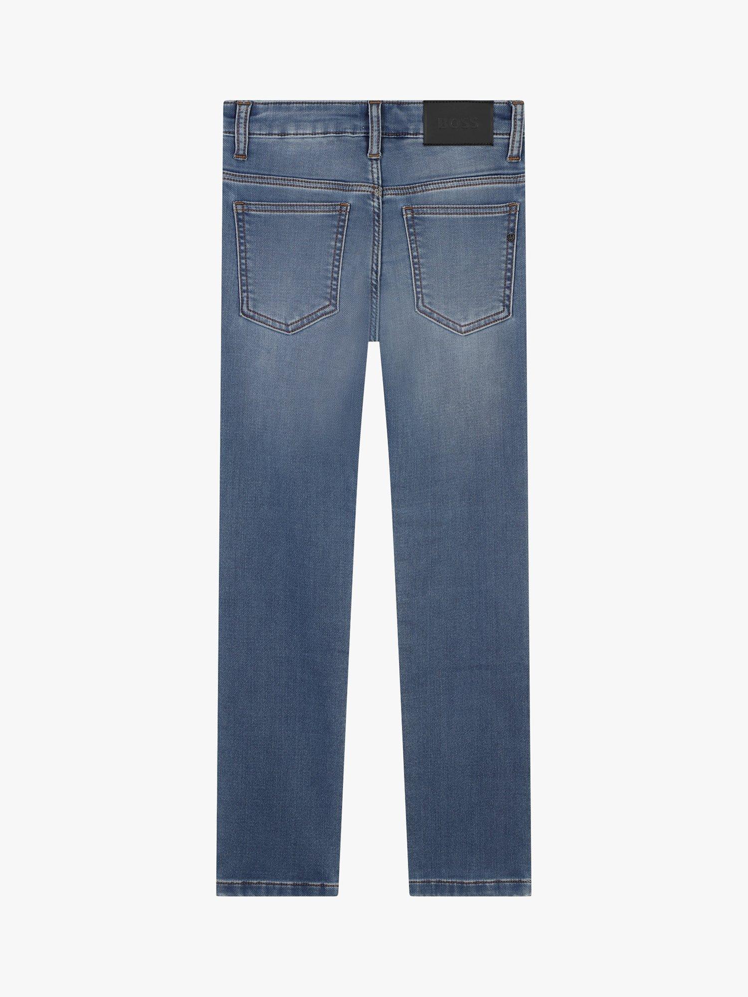 Product image 2 of 2, which shows HUGO BOSS Kids' Slim Fit Jeans, Double Stone/Brush, 4 years