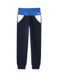 HUGO BOSS Kids' Elasticated Waist Colour Block Joggers, Navy
