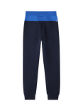 HUGO BOSS Kids' Elasticated Waist Colour Block Joggers, Navy