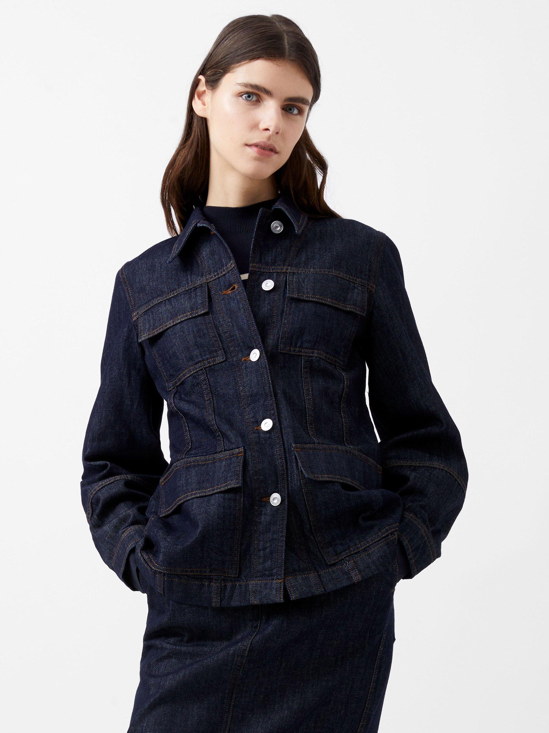 French Connection Finley Denim Jacket, Clean Indigo