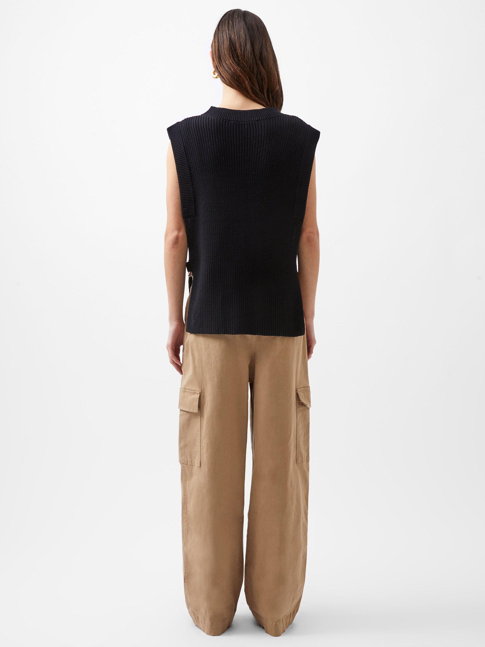 Product image 3 of 4, which shows French Connection Lottie Hardware Tabard Top, Blackout, XS