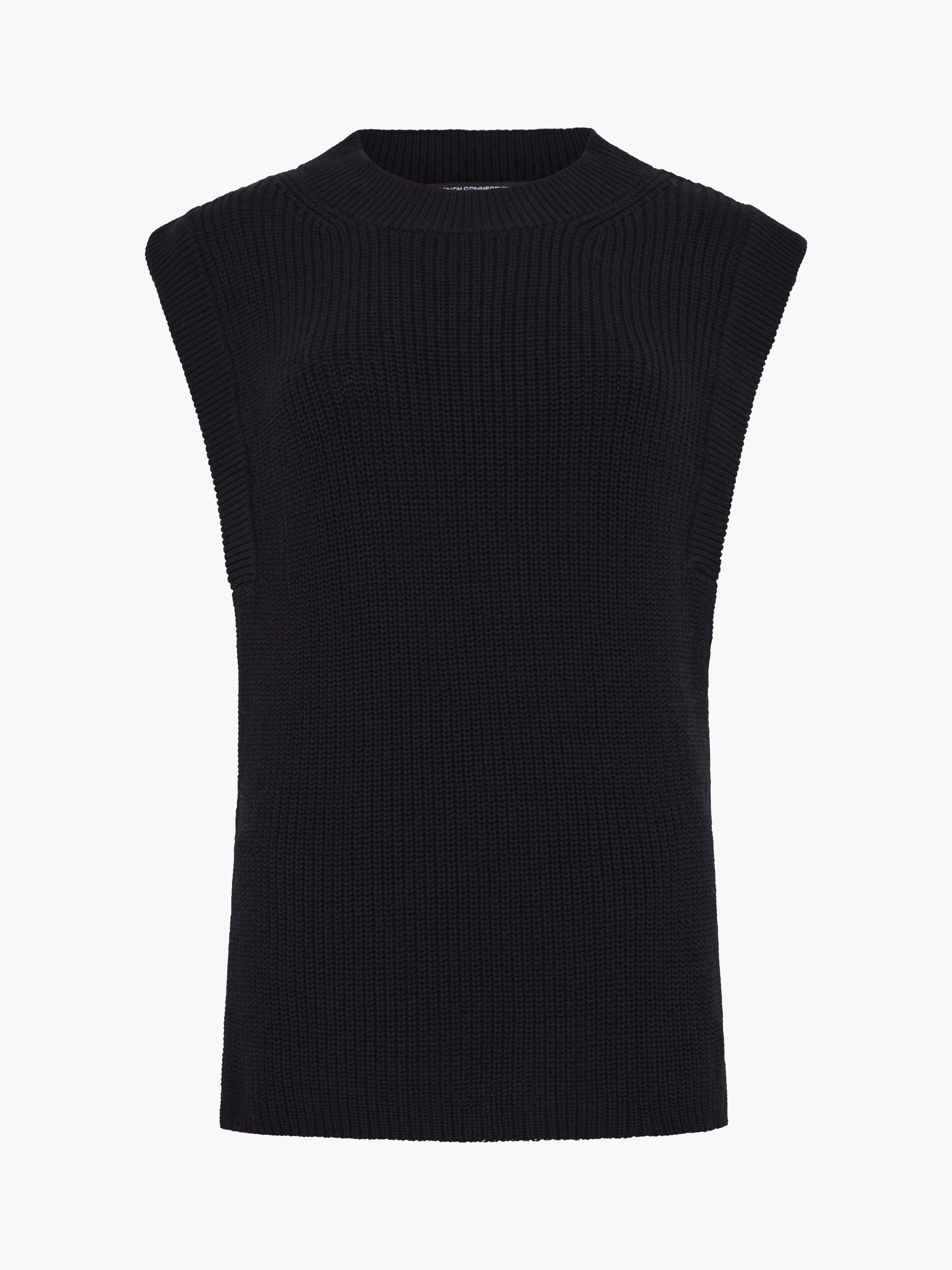 Product image 4 of 4, which shows French Connection Lottie Hardware Tabard Top, Blackout, XS
