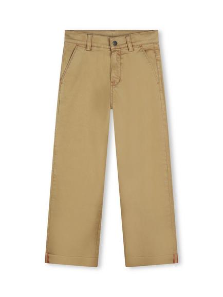Timberland Kids' Loose Fit Drill Trousers, Stone, Stone