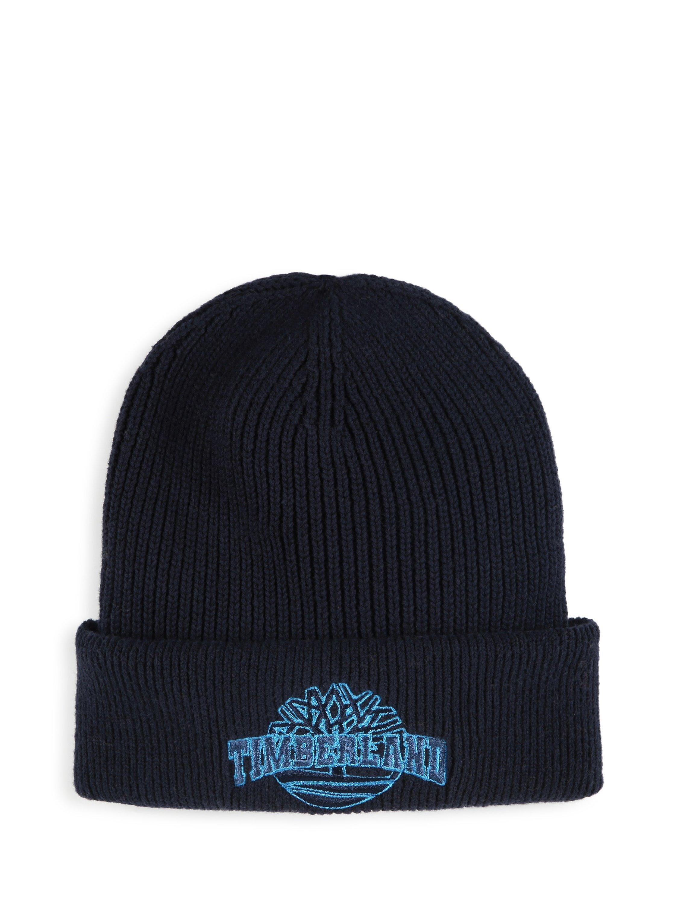 Product image 1 of 2, which shows Timberland Kids' Knitted Beanie, Navy, 6-9 years