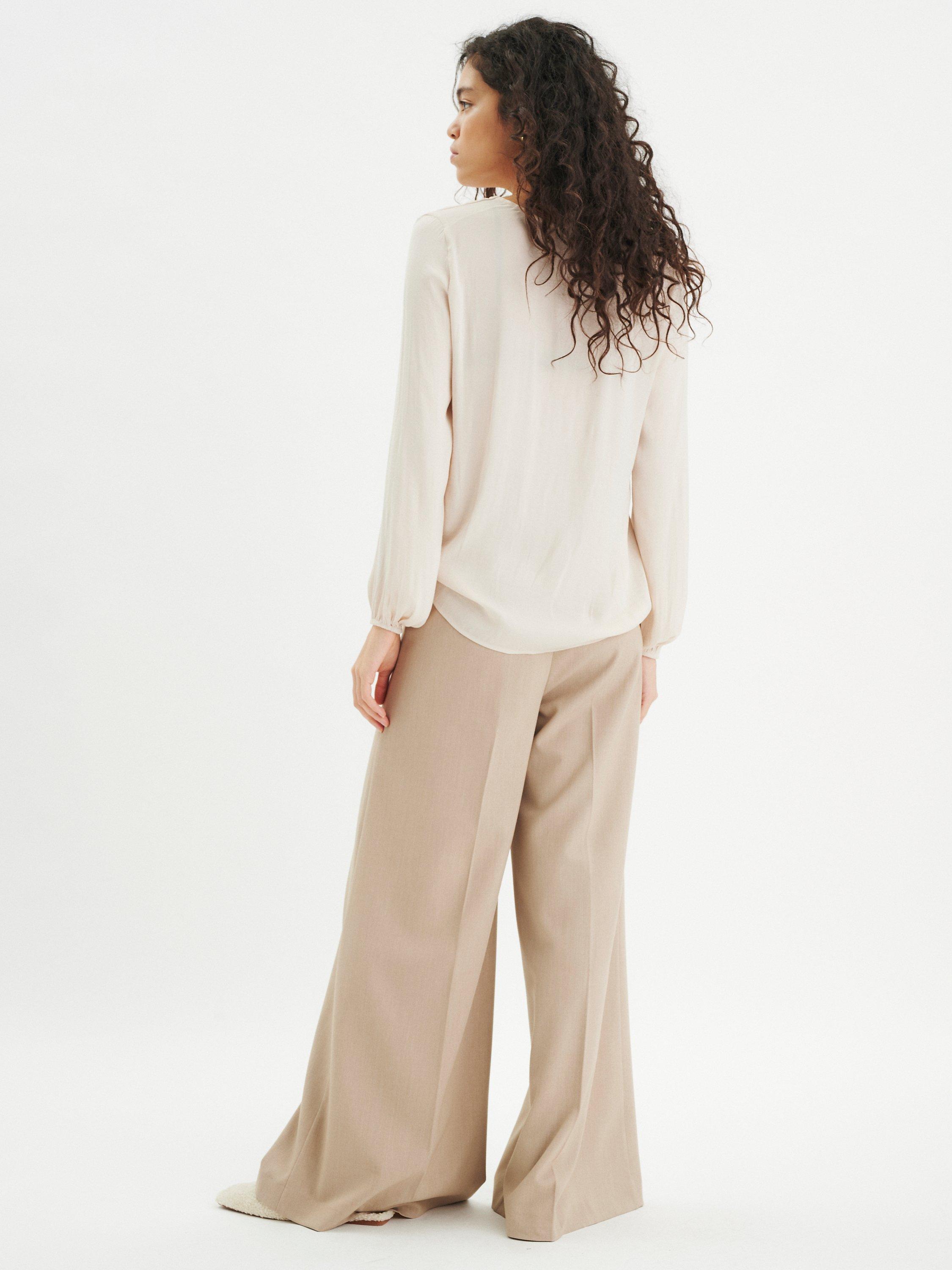 Product image 2 of 6, which shows InWear Rinda V-Neck Top, Off White, 8