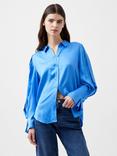 French Connection Ennis Satin Shirt, Ultramarine