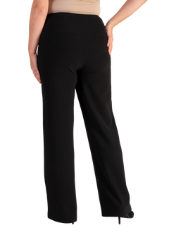 chesca Ponte Straight Leg Trousers, Black - view 2, Black