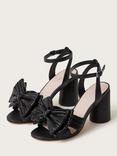 Monsoon Ruby Bow Heeled Sandals, Black