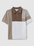 Reiss Kids' Charge Colour Block Polo Shirt
