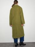 Monsoon Ophelia Boucle Coat, Olive