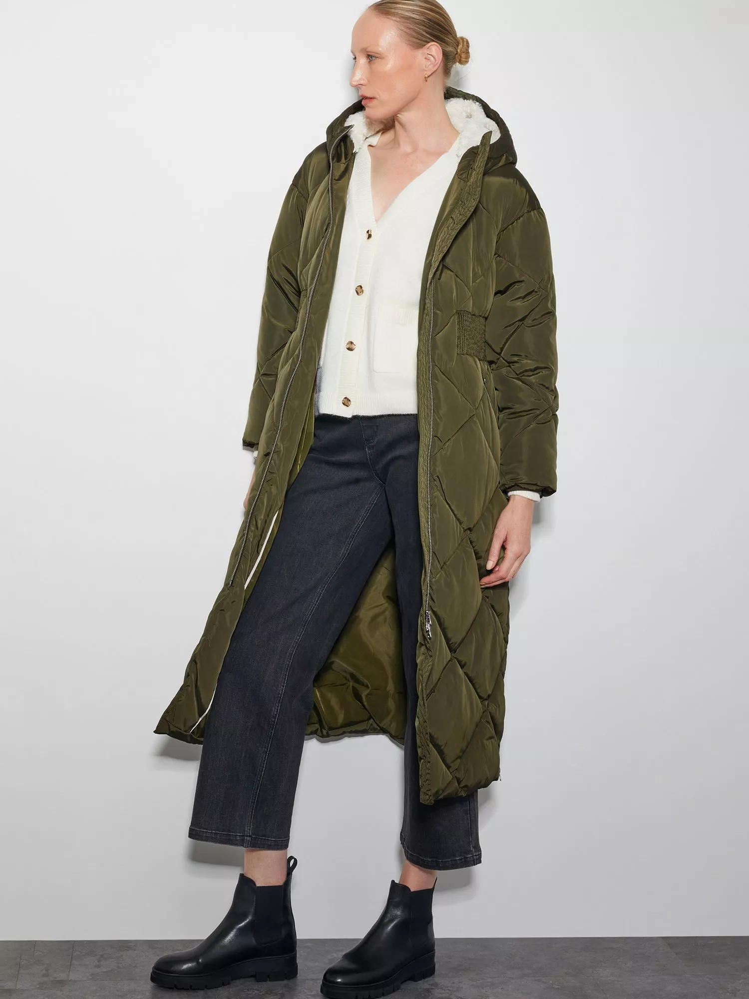 Monsoon green coat best sale