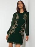 Monsoon Emma Tunic Dress, Green/Multi