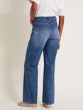 Monsoon Ruby Wide Leg Jeans, Mid Blue