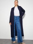 Monsoon Sade Zip Detail Cardigan, Navy