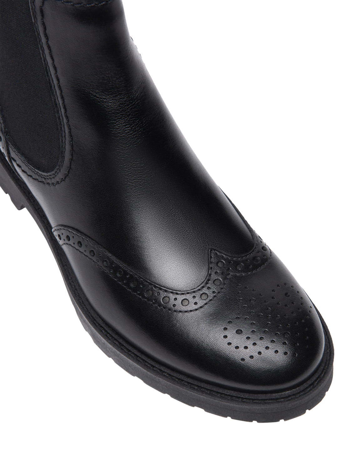 Product image 4 of 4, which shows NeroGiardini Leather Short Chelsea Boots, Black, 2