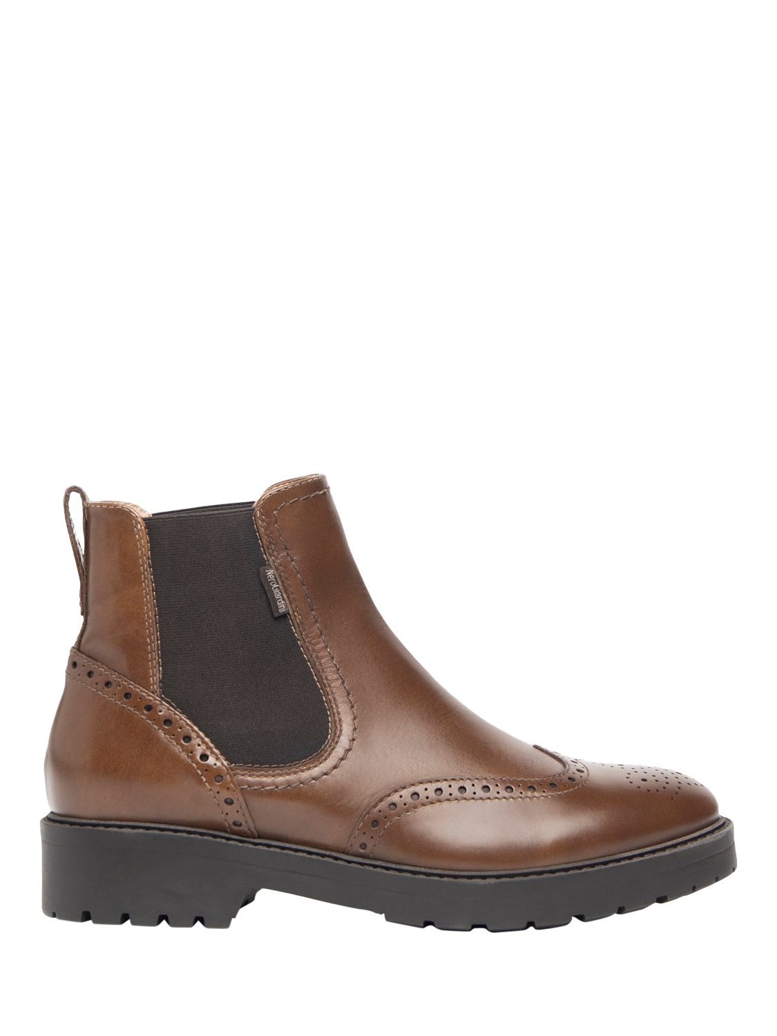 Product image 1 of 4, which shows NeroGiardini Leather Short Chelsea Boots, Tan, 6
