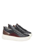 NeroGiardini Leather and Suede Cupsole Flatform Trainers