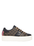 NeroGiardini Monogram Leather Lace Up Trainers