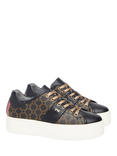 NeroGiardini Monogram Leather Lace Up Trainers