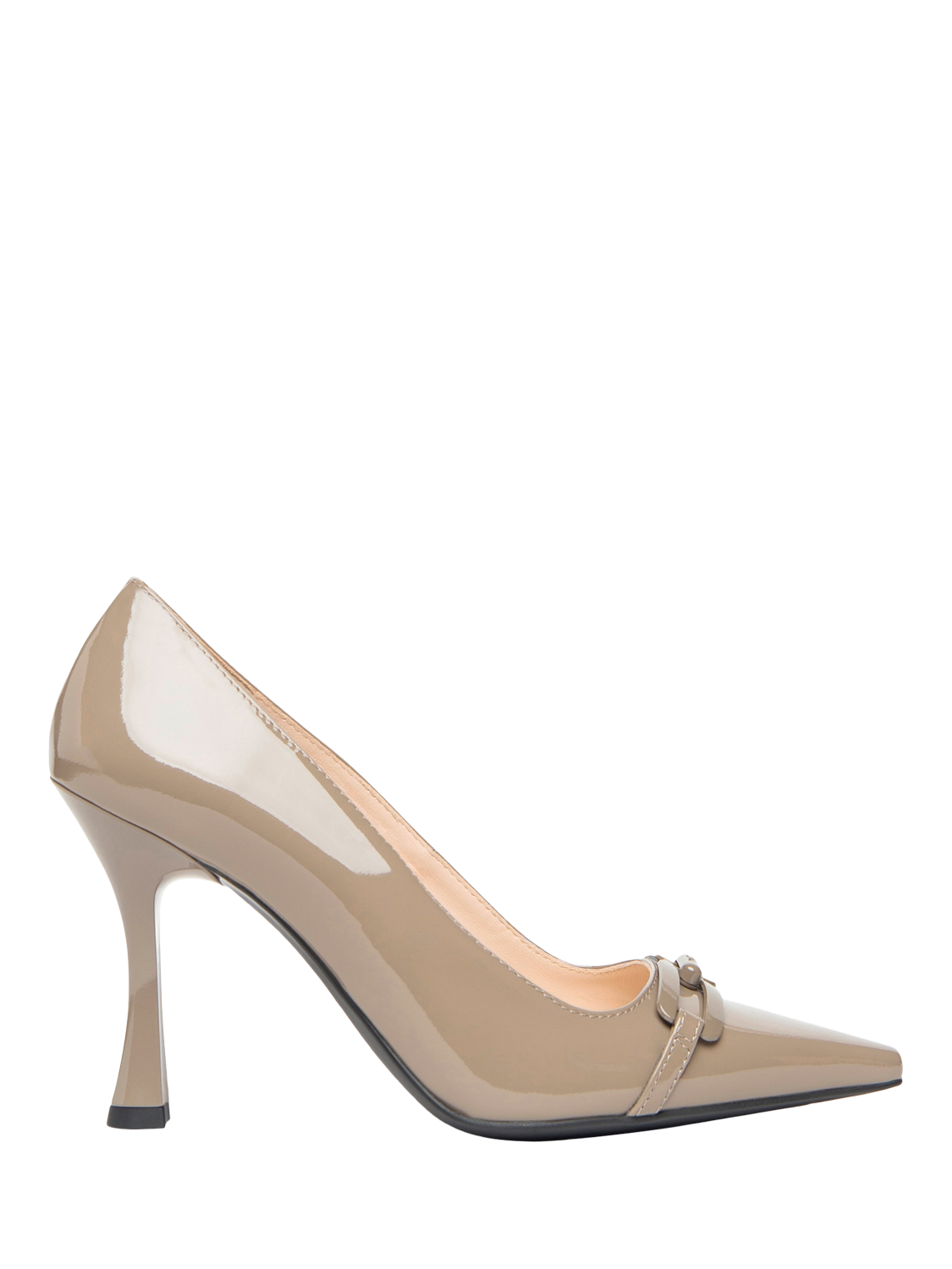 NeroGiardini Patent Leather Heeled Pointed Courts, Green