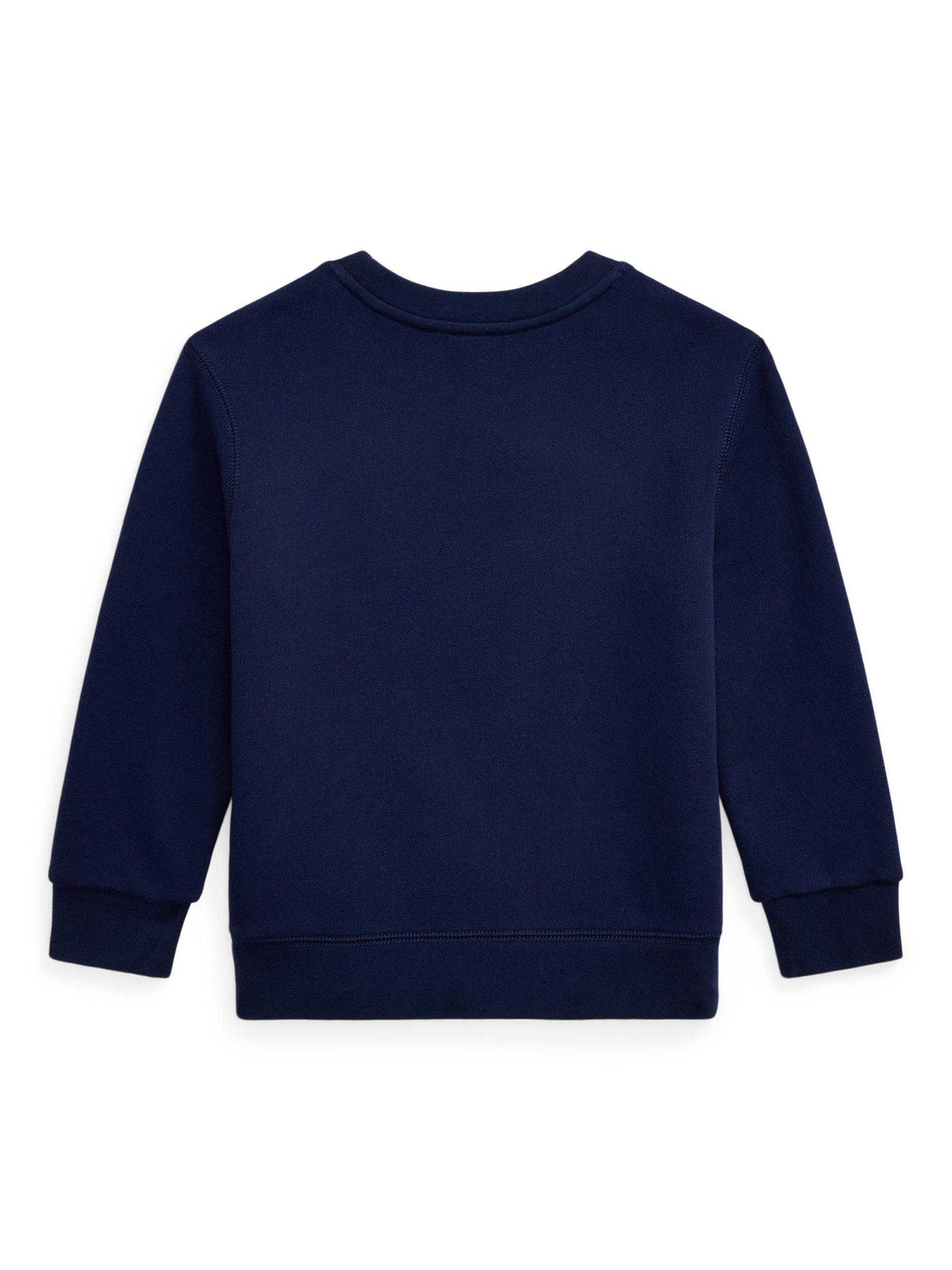 Product image 2 of 2, which shows Polo Ralph Lauren Kids' Bear Sweatshirt, Newport Navy, 5 years