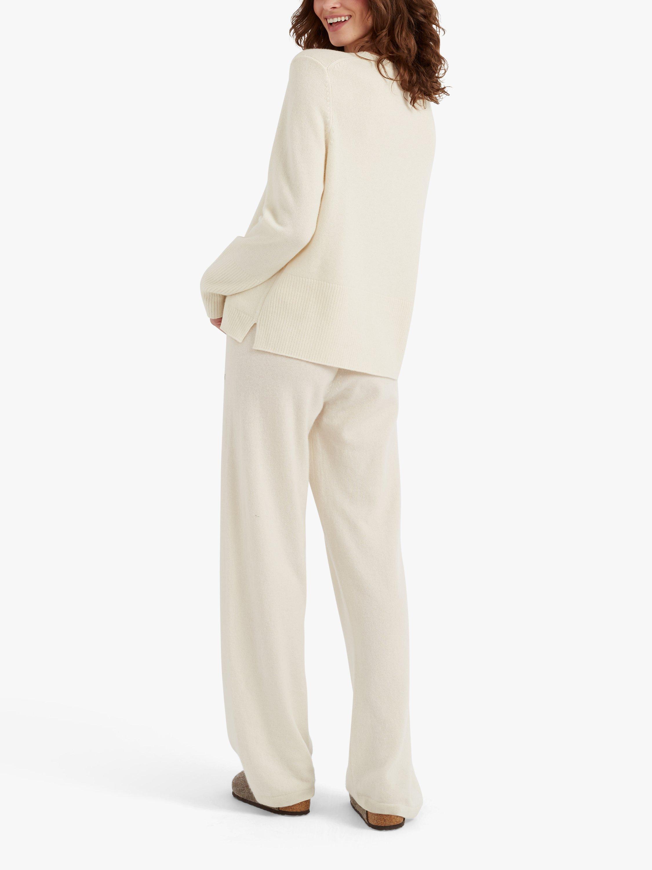 Chinti Parker Boxy Pure Cashmere Jumper Cream