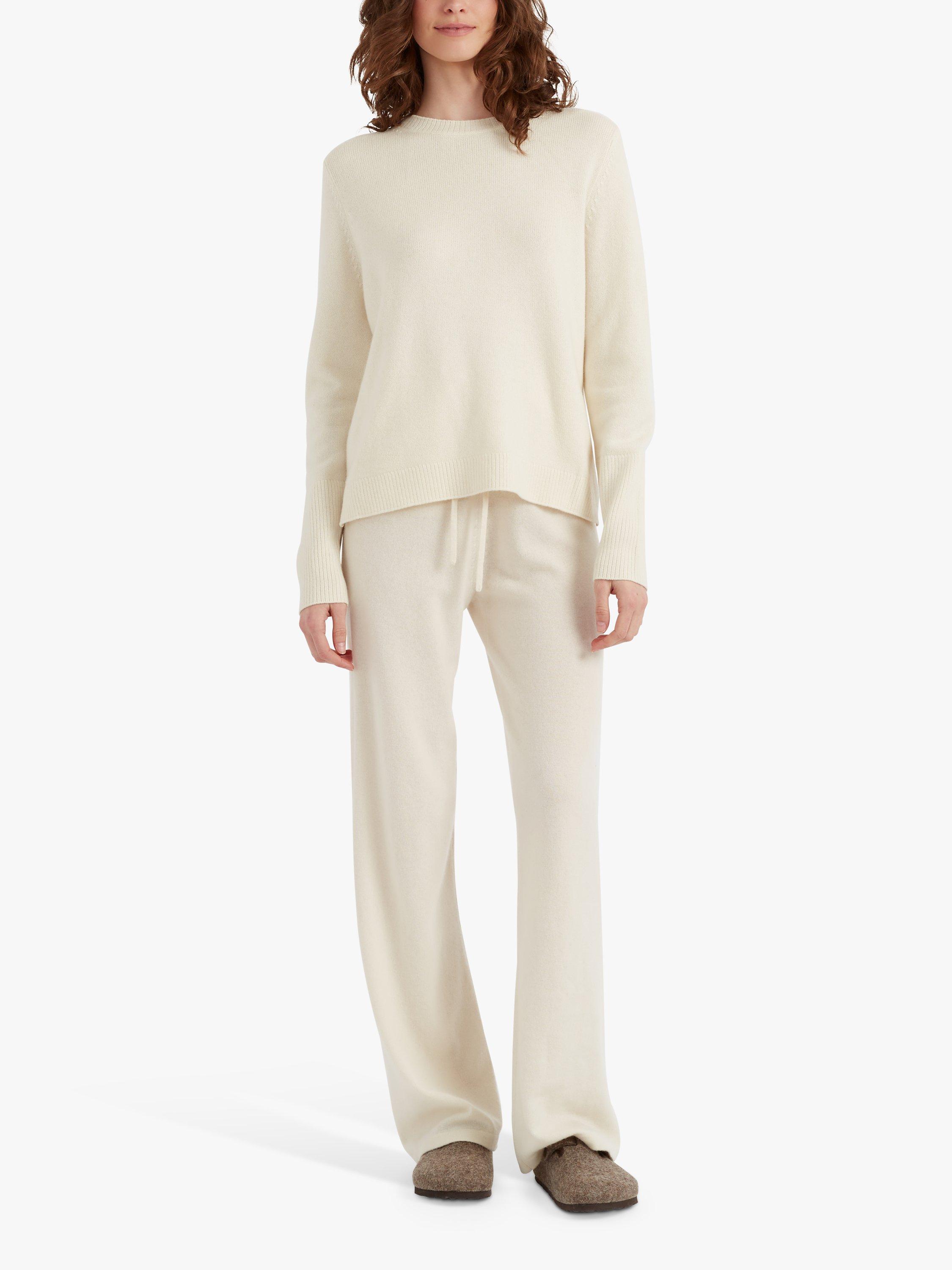 Product image 3 of 4, which shows Chinti & Parker Boxy Pure Cashmere Jumper, Cream, XS