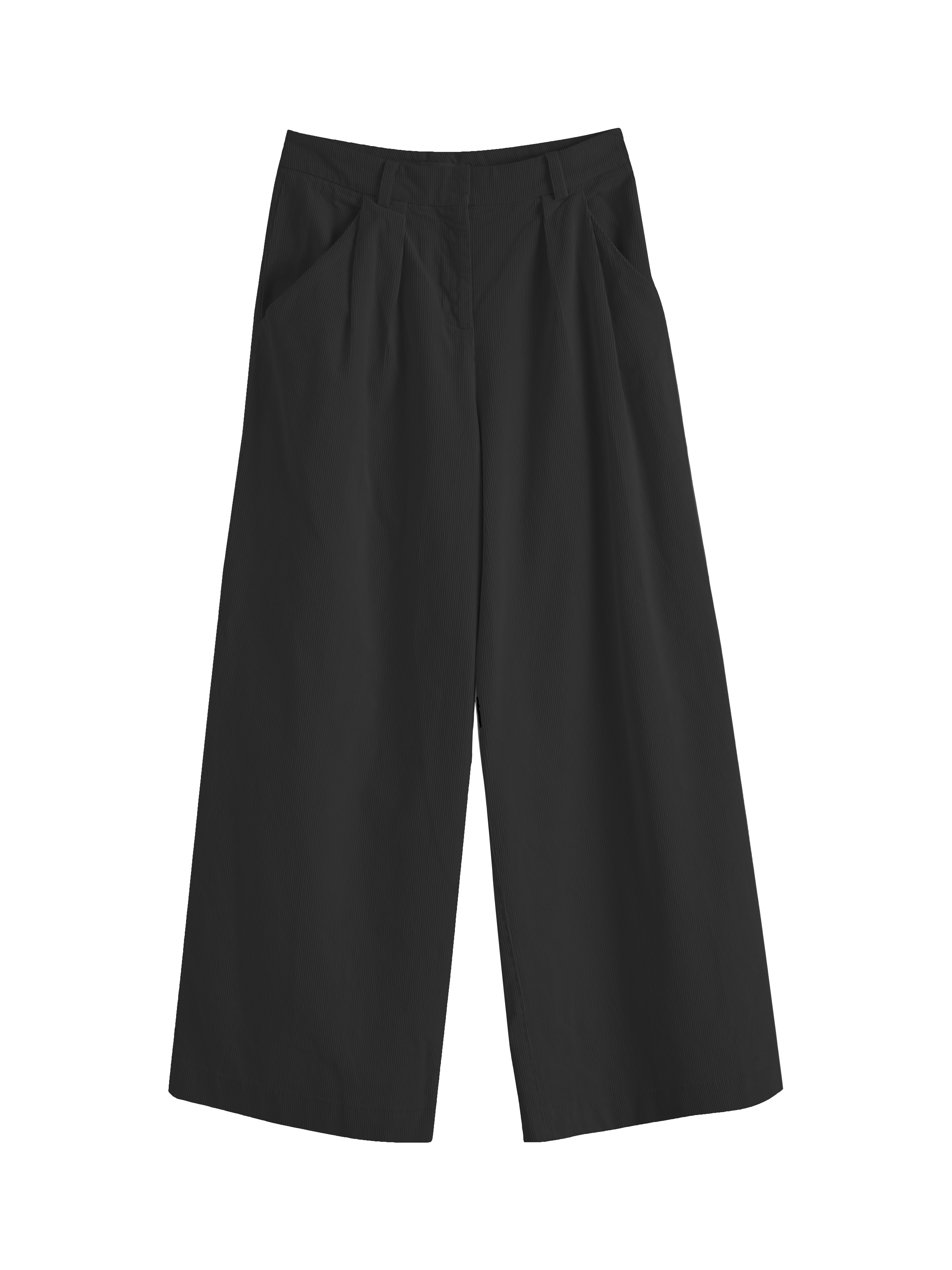 Chinti & Parker Isabella Corduroy Trousers, Black, 6