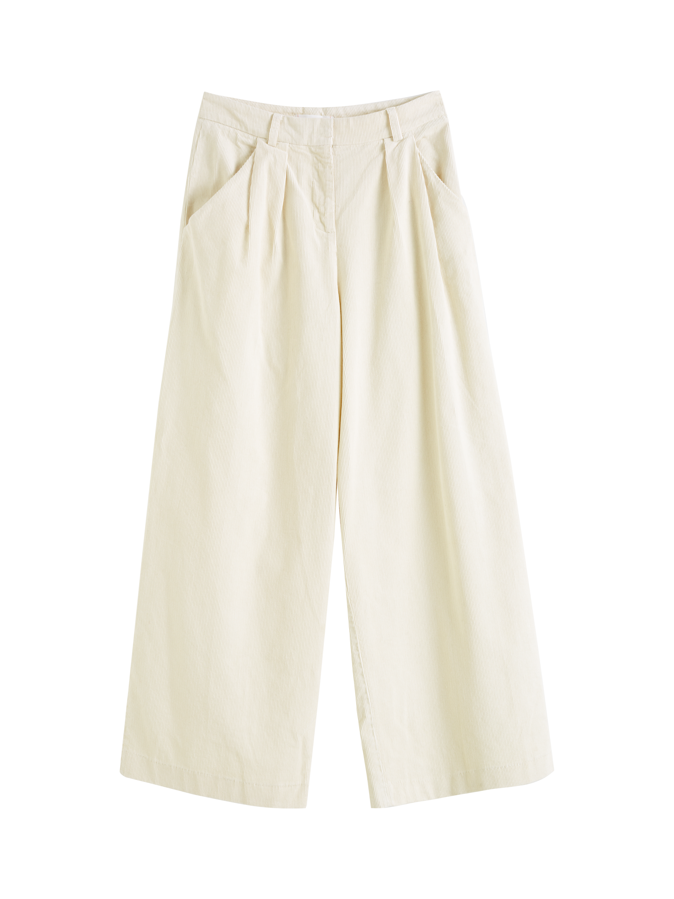 Product image 3 of 4, which shows Chinti & Parker Isabella Corduroy Trousers, Cream, 6