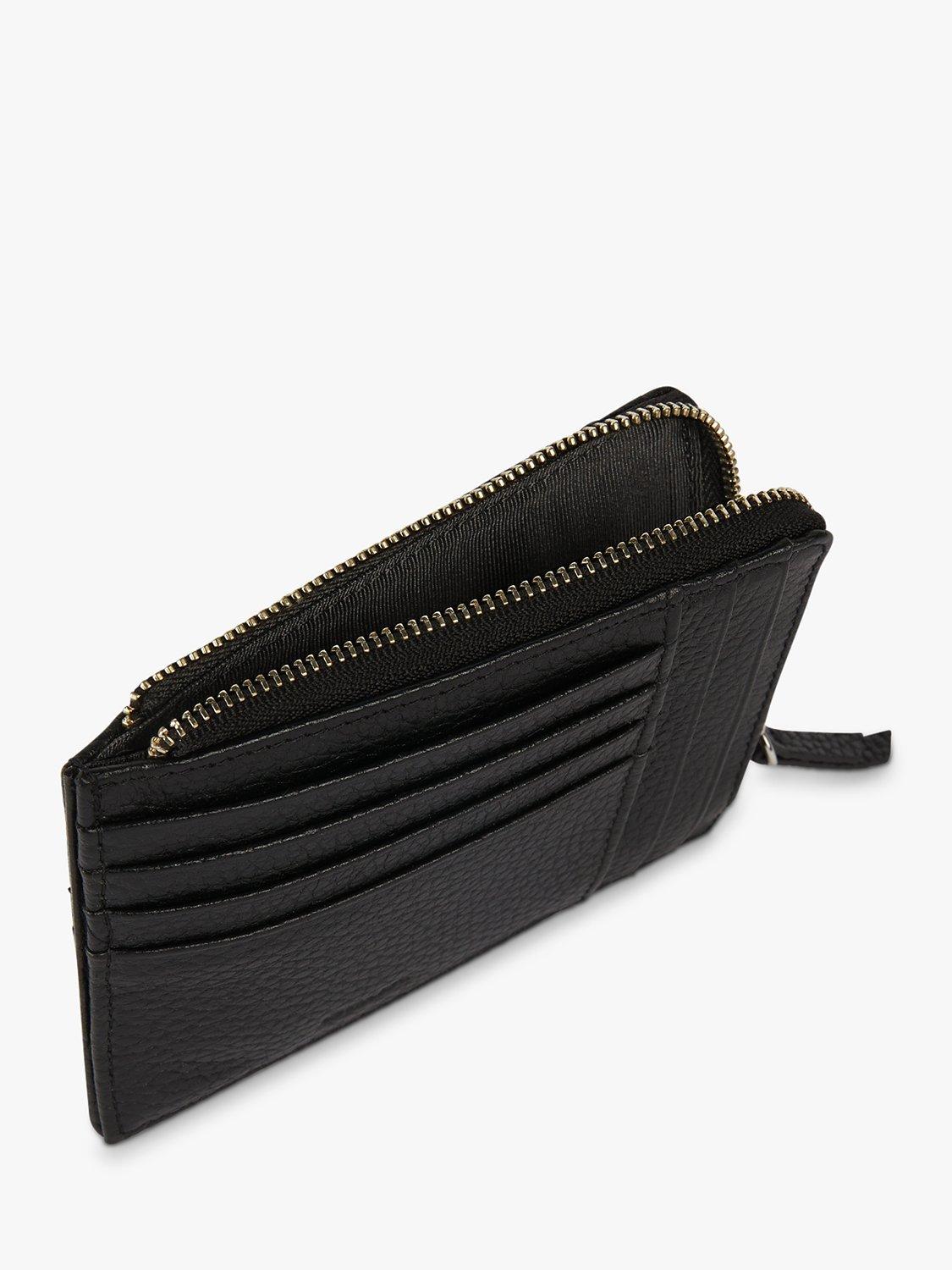 Product image 4 of 4, which shows Geox Men's Leather Zip Top Wallet, Black