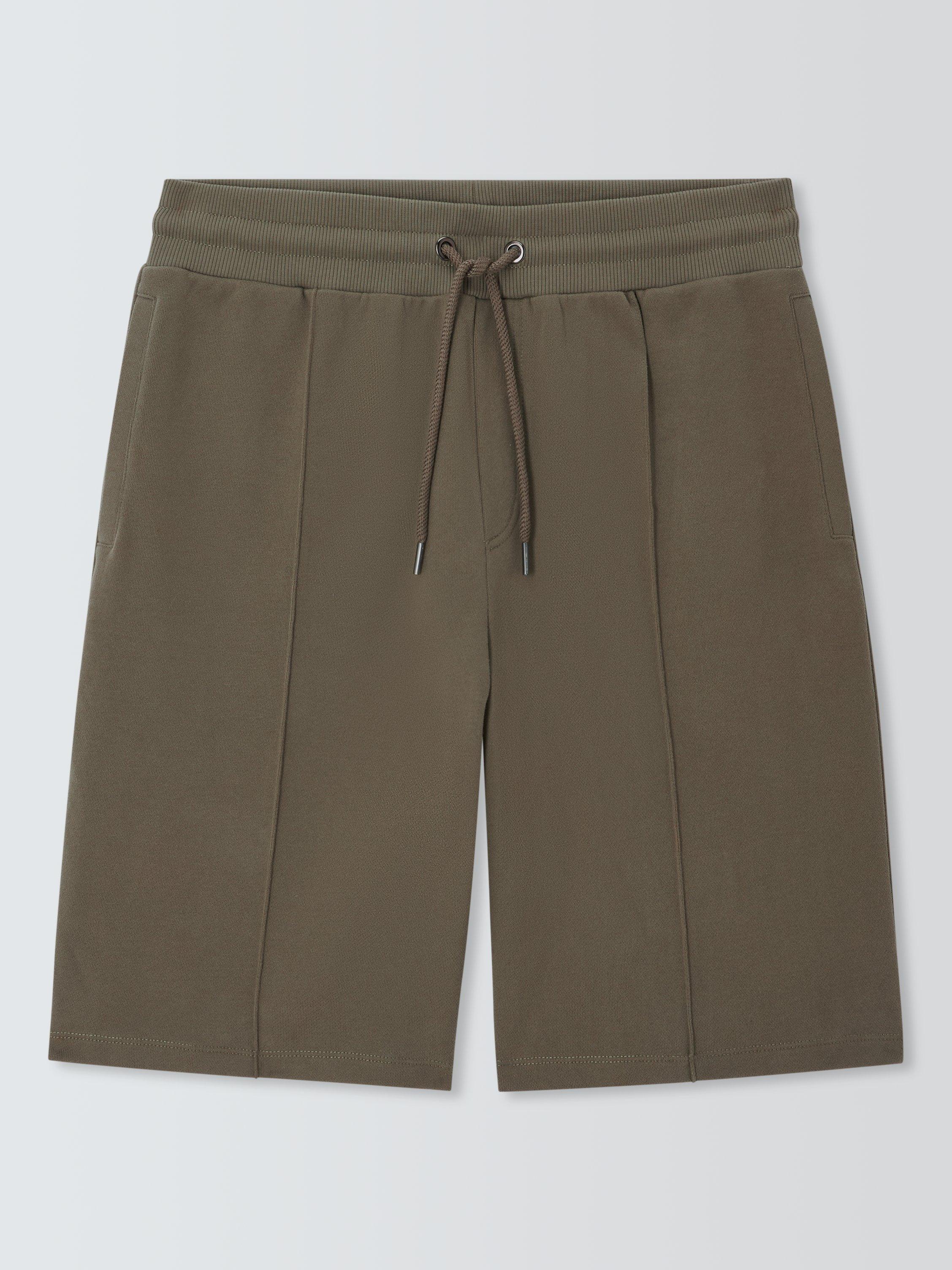 Product image 4 of 6, which shows John Lewis Cotton Lounge Shorts, Green Olive, M