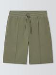 John Lewis Cotton Lounge Shorts, Green Olive