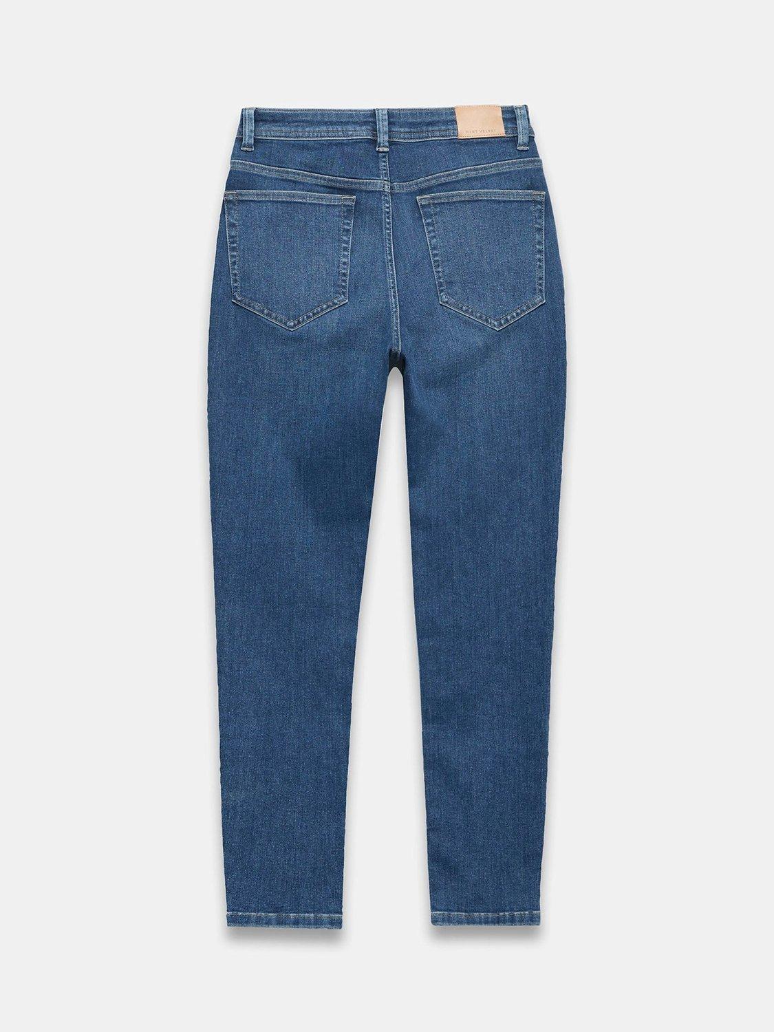 Product image 7 of 8, which shows Mint Velvet Mid Rise Skinny Jeans, Indigo, 6R