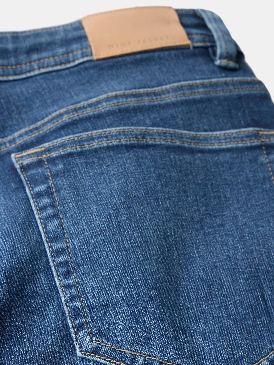 Product image 8 of 8, which shows Mint Velvet Mid Rise Skinny Jeans, Indigo, 6R