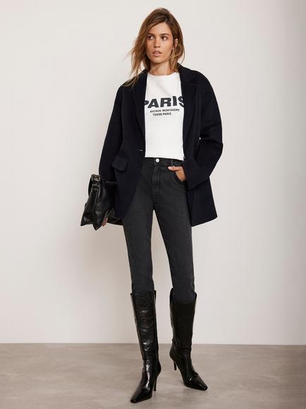 Mint Velvet Mid Rise Skinny Jeans, Black, Black