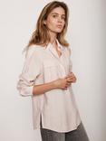 Mint Velvet Pocket Detail Shirt, Light Pink