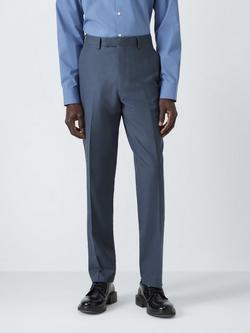 Kin Rae Slim Fit Linen Blend Suit Trousers, Airforce