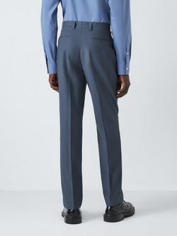 Kin Rae Slim Fit Linen Blend Suit Trousers - view 2, Airforce