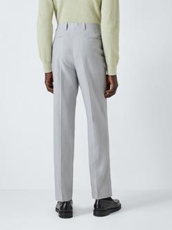 Kin Rae Slim Fit Linen Blend Suit Trousers - view 2, Light Grey