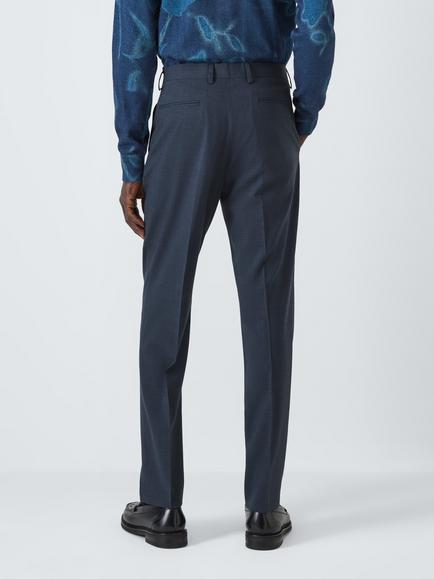 Kin Leo Slim Fit Wool Blend Suit Trousers, Airforce Blue - view 2, Airforce Blue