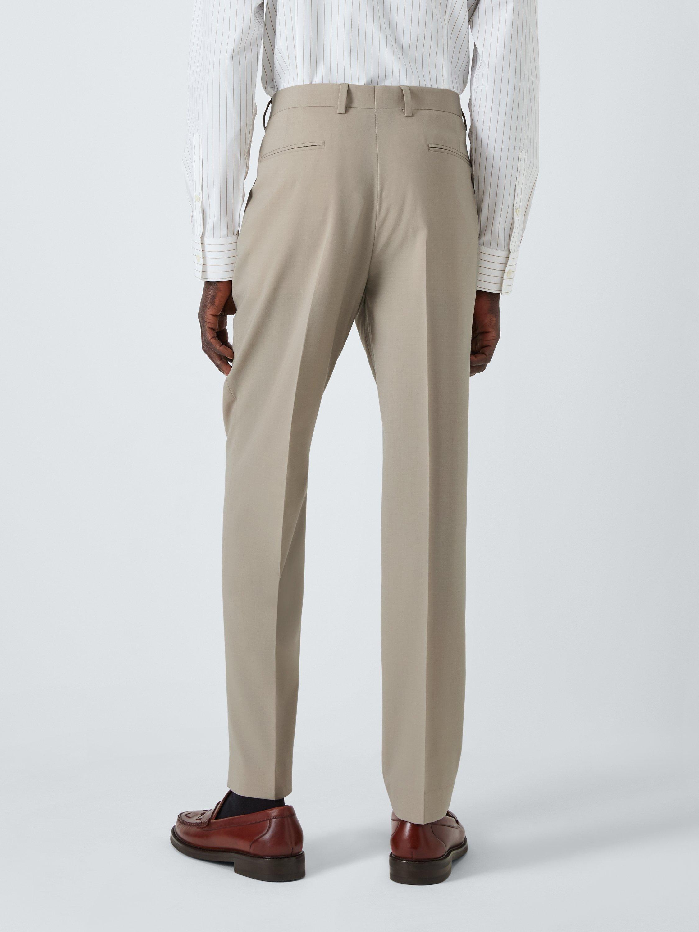 Product image 2 of 7, which shows Kin Leo Slim Fit Wool Blend Suit Trousers, Stone, 32R