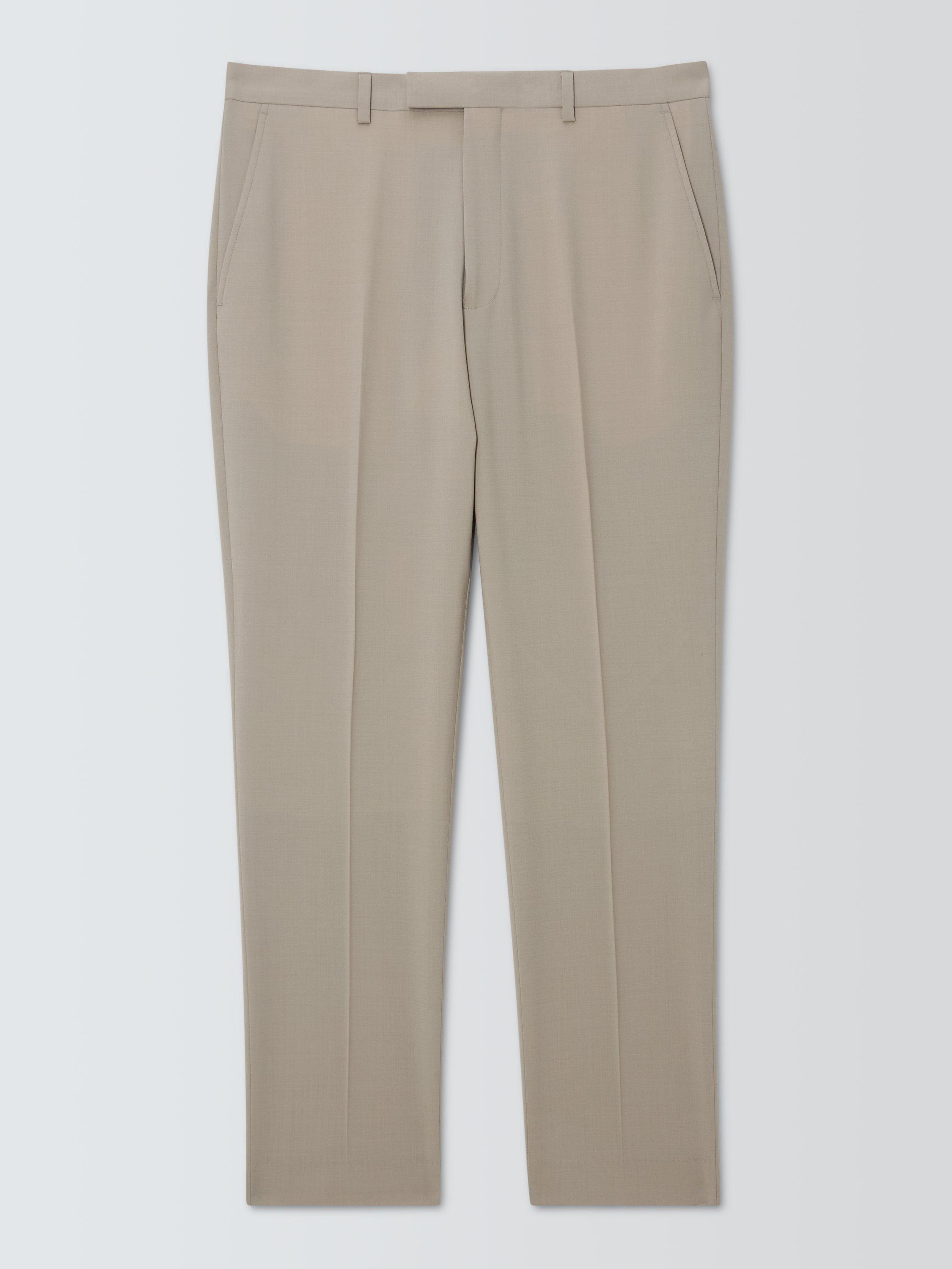 Product image 4 of 7, which shows Kin Leo Slim Fit Wool Blend Suit Trousers, Stone, 32R