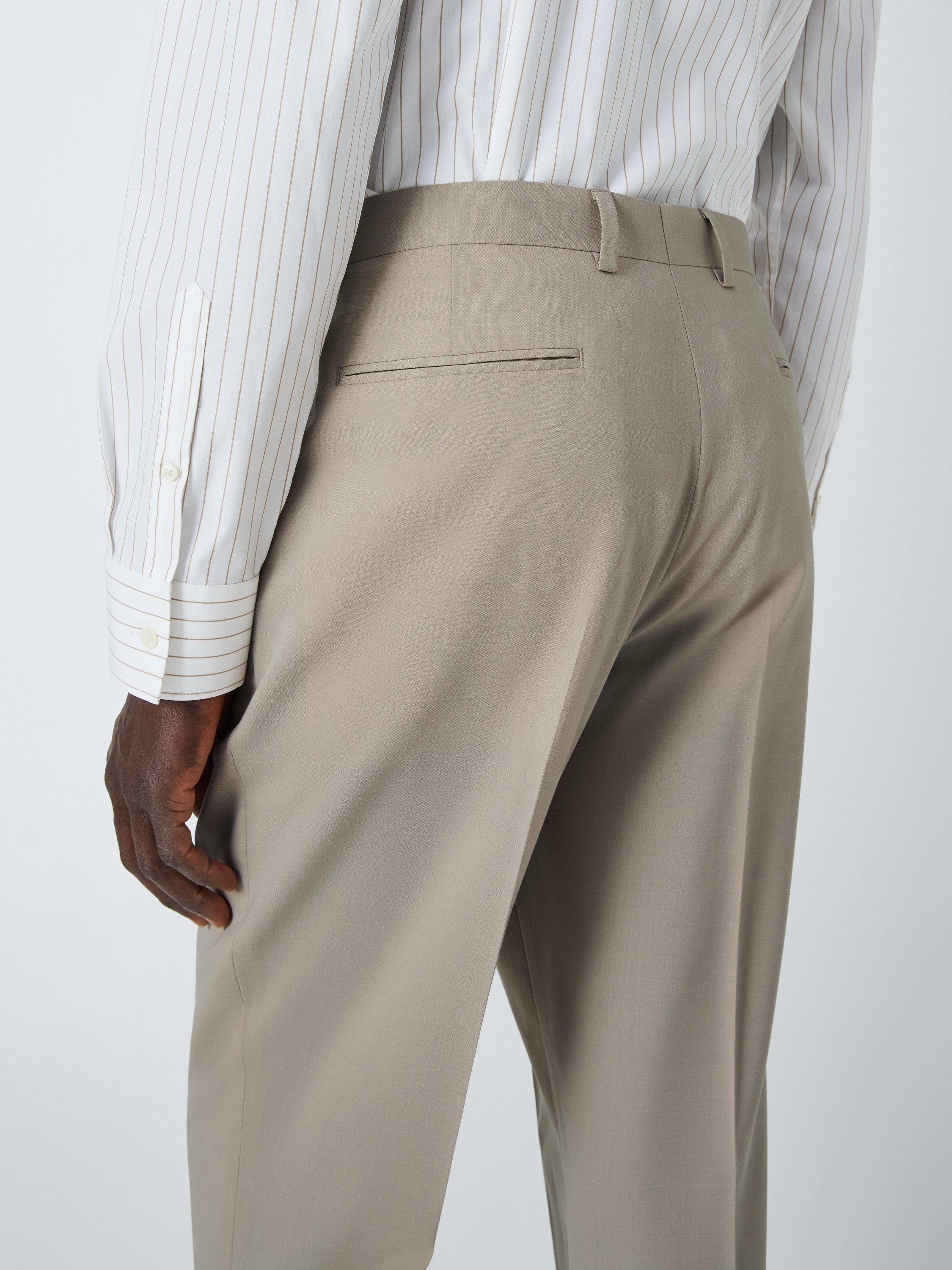 Product image 6 of 7, which shows Kin Leo Slim Fit Wool Blend Suit Trousers, Stone, 32R