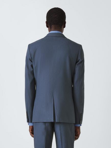 Kin Rae Linen Blend Slim Fit Suit Jacket - view 2, Airforce