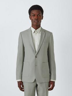 Kin Rae Linen Blend Slim Fit Suit Jacket, Green