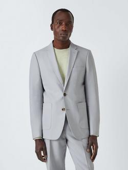 Kin Rae Linen Blend Slim Fit Suit Jacket, Light Grey