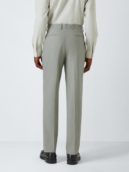 Kin Rae Slim Fit Linen Blend Suit Trousers - view 2, Green