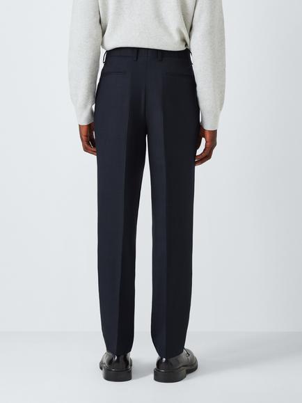 Kin Slim Fit Wool Blend Suit Trousers, Navy - view 2, Navy